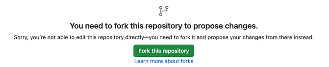 Fork button